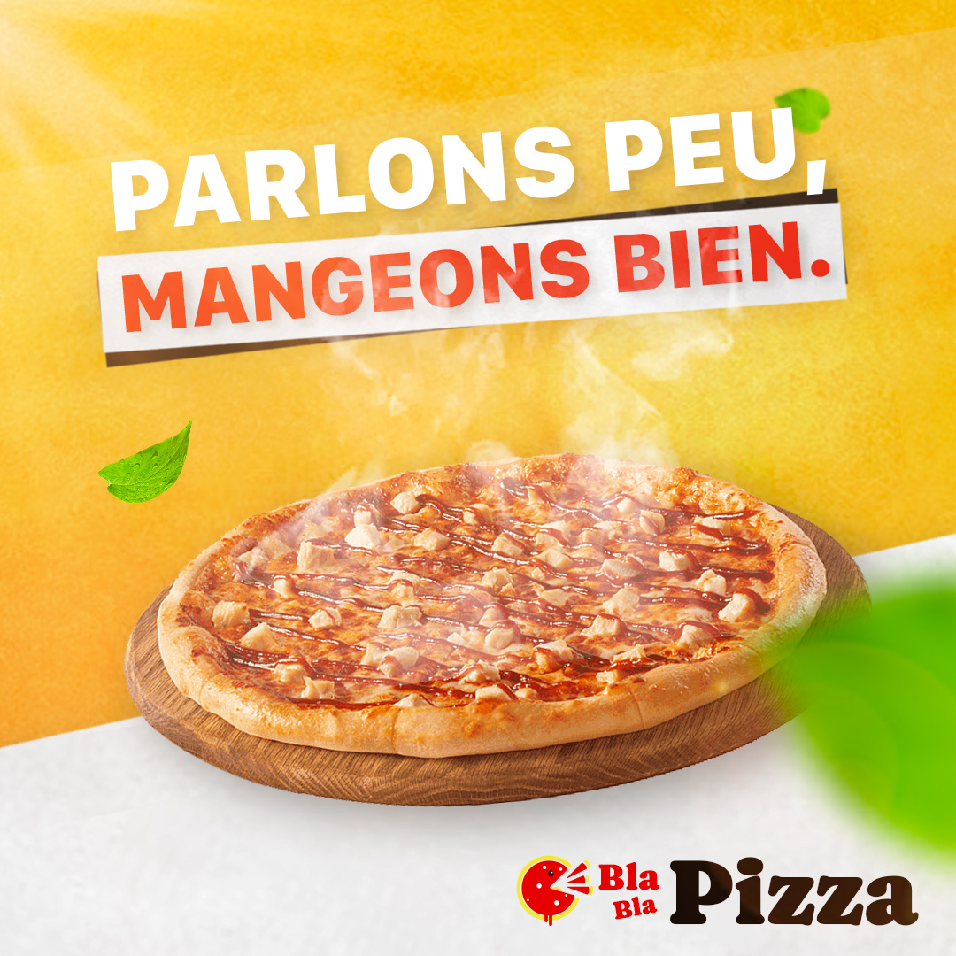 Bla Bla Pizza — post réseaux sociaux